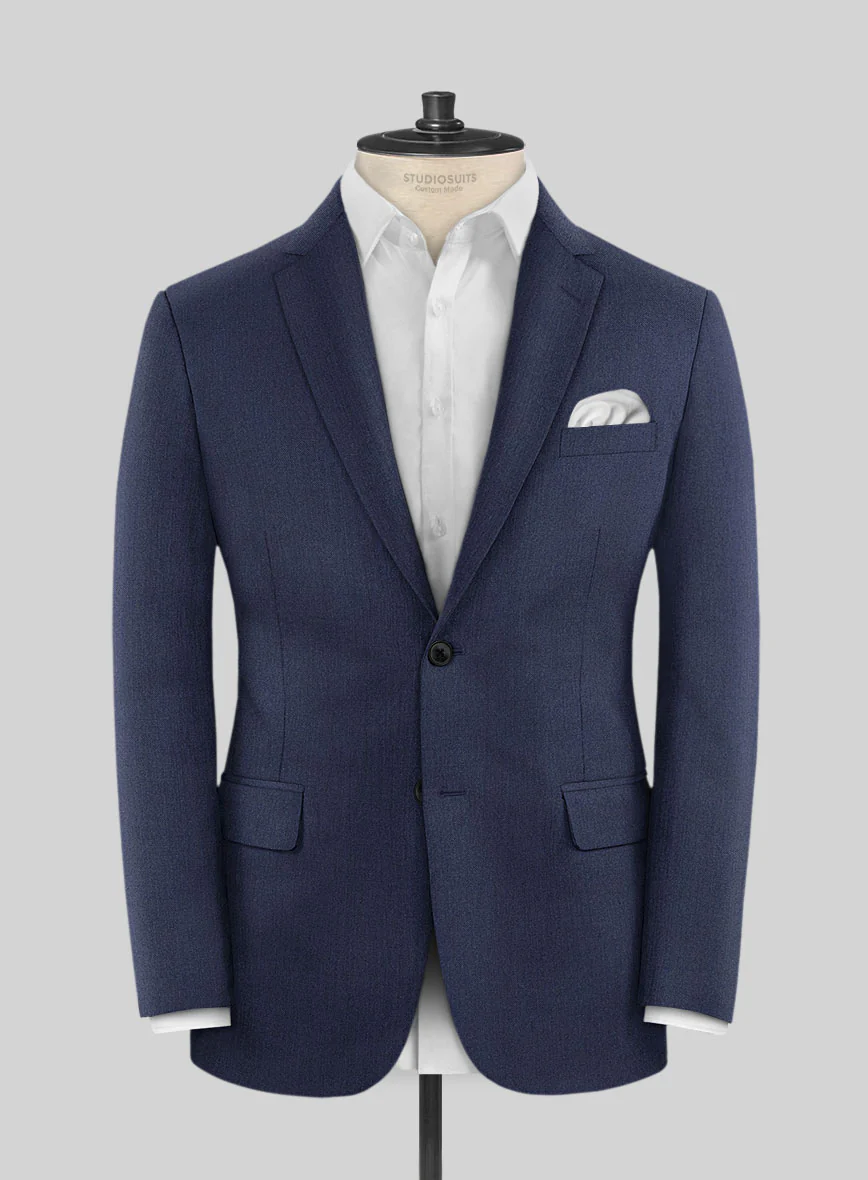 Scabal Merigo Denim Blue Wool Suit - Image 3