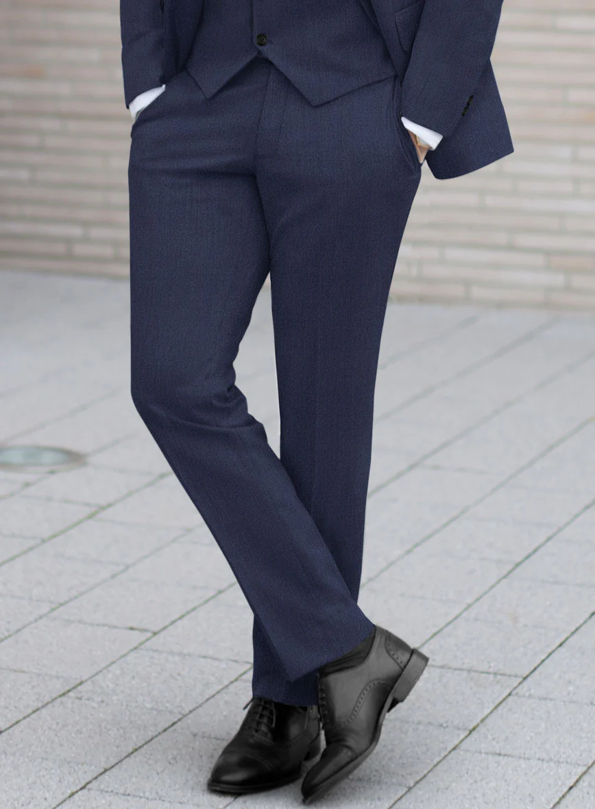 Scabal Merigo Denim Blue Wool Suit - Image 5
