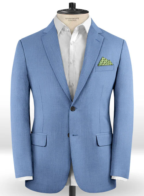Scabal Metro Blue Wool Suit - Image 3