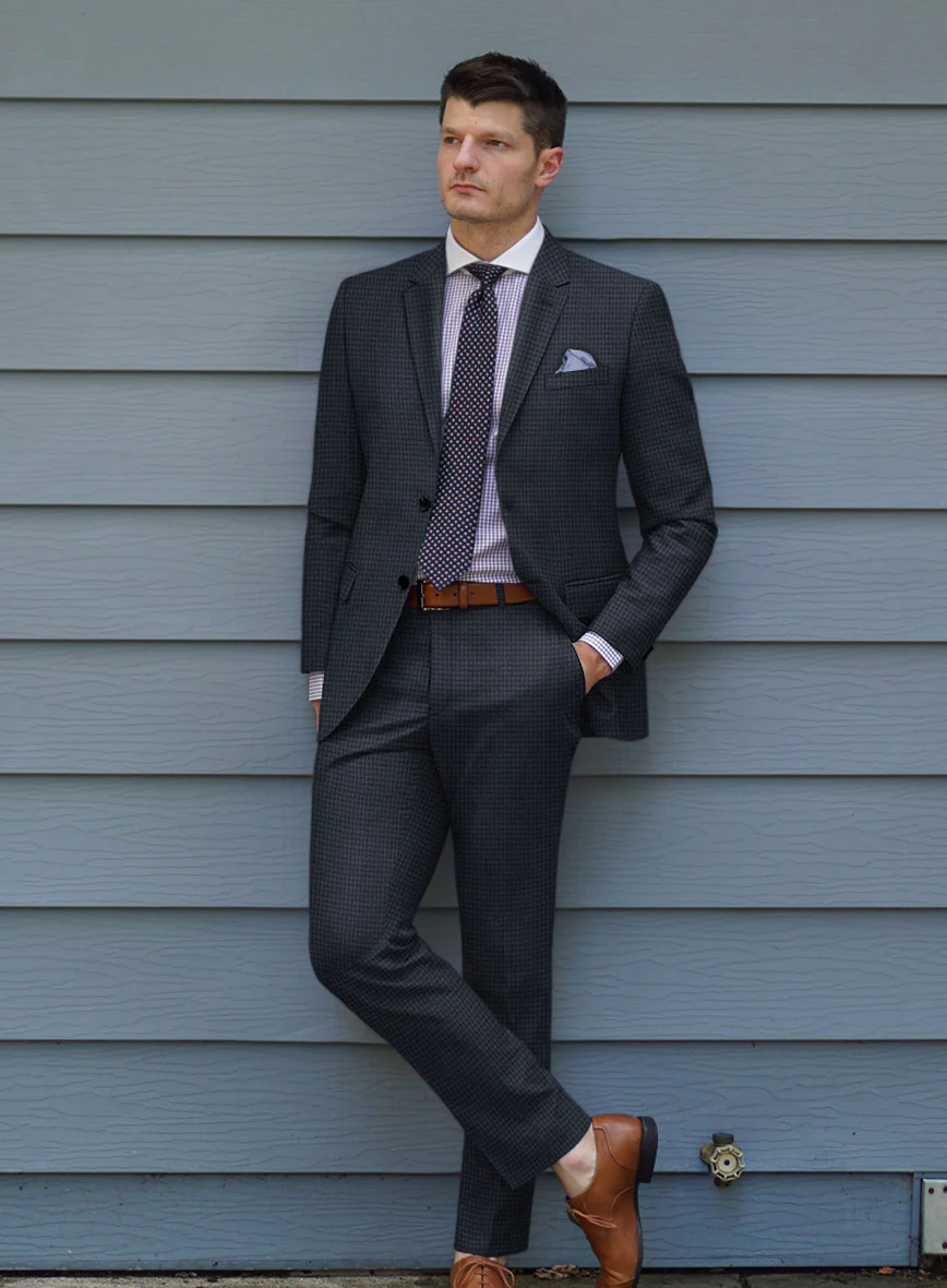 Scabal Mirage Blue Wool Suit - Image 2