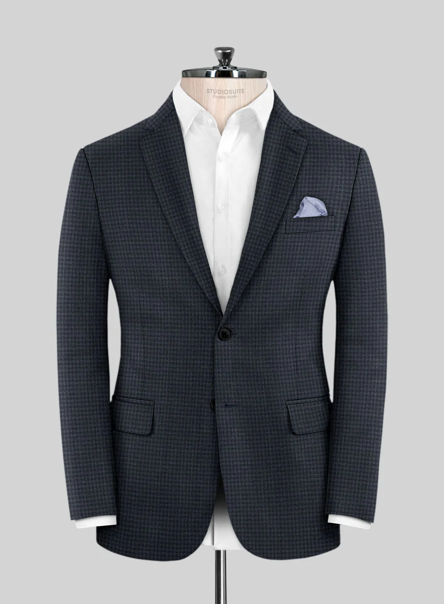 Scabal Mirage Blue Wool Suit - Image 3