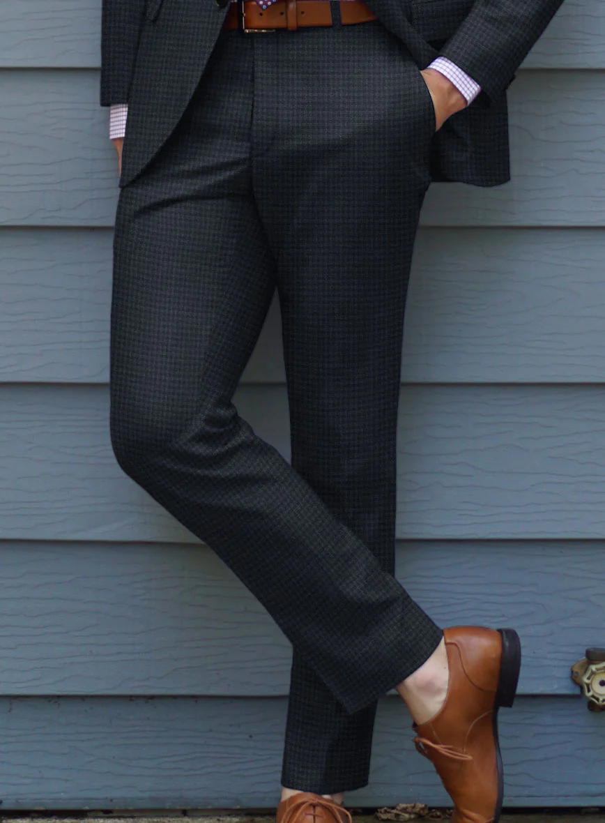 Scabal Mirage Blue Wool Suit - Image 4