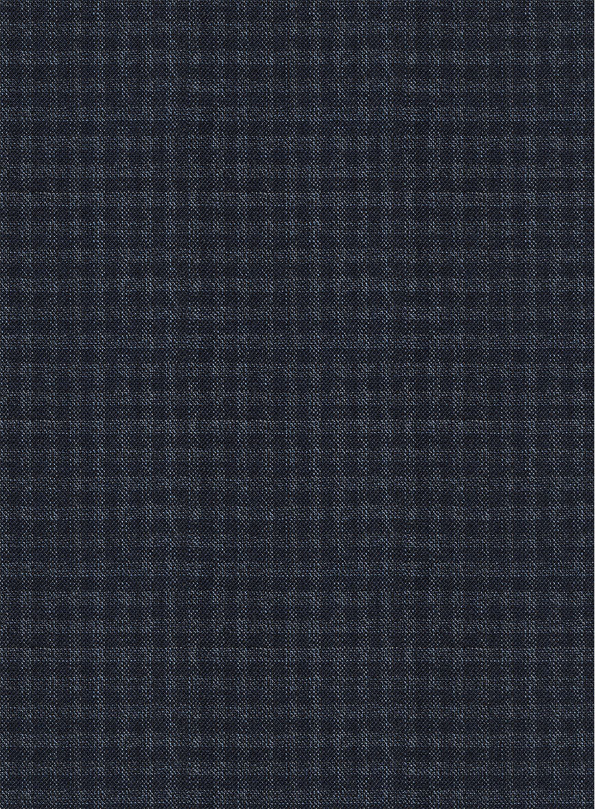 Scabal Mirage Blue Wool Suit - Image 6