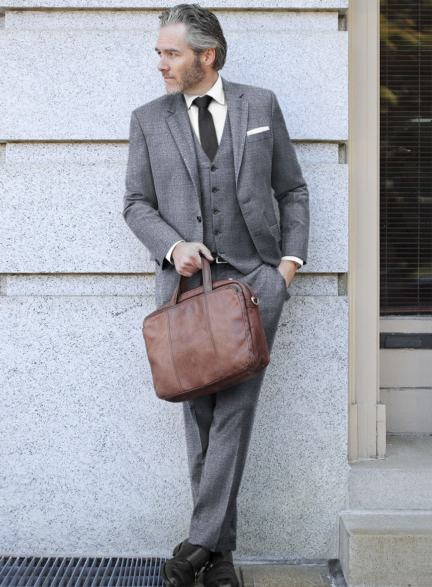 Scabal Misty Blue Wool Suit - Image 2
