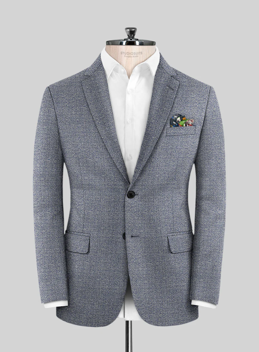 Scabal Misty Blue Wool Suit - Image 3