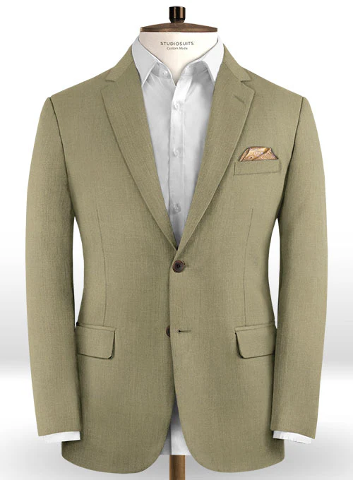 Scabal Moss Green Wool Suit - Image 3