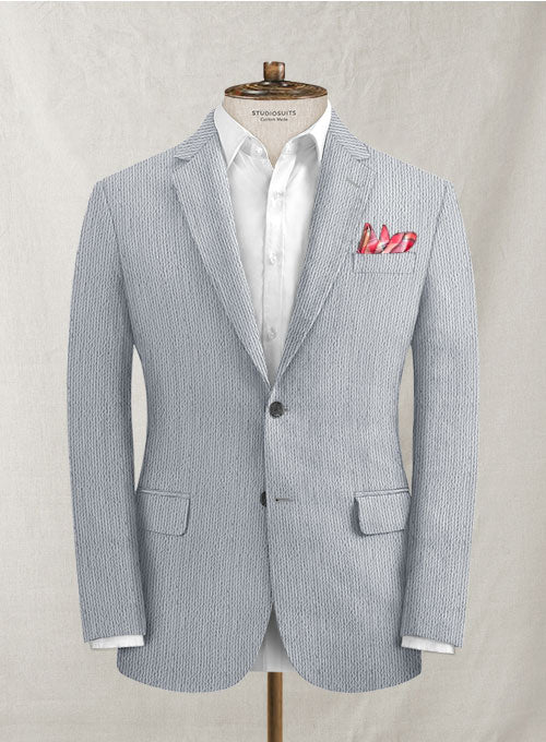 Scabal Nautica Blue Seersucker Suit - Image 3