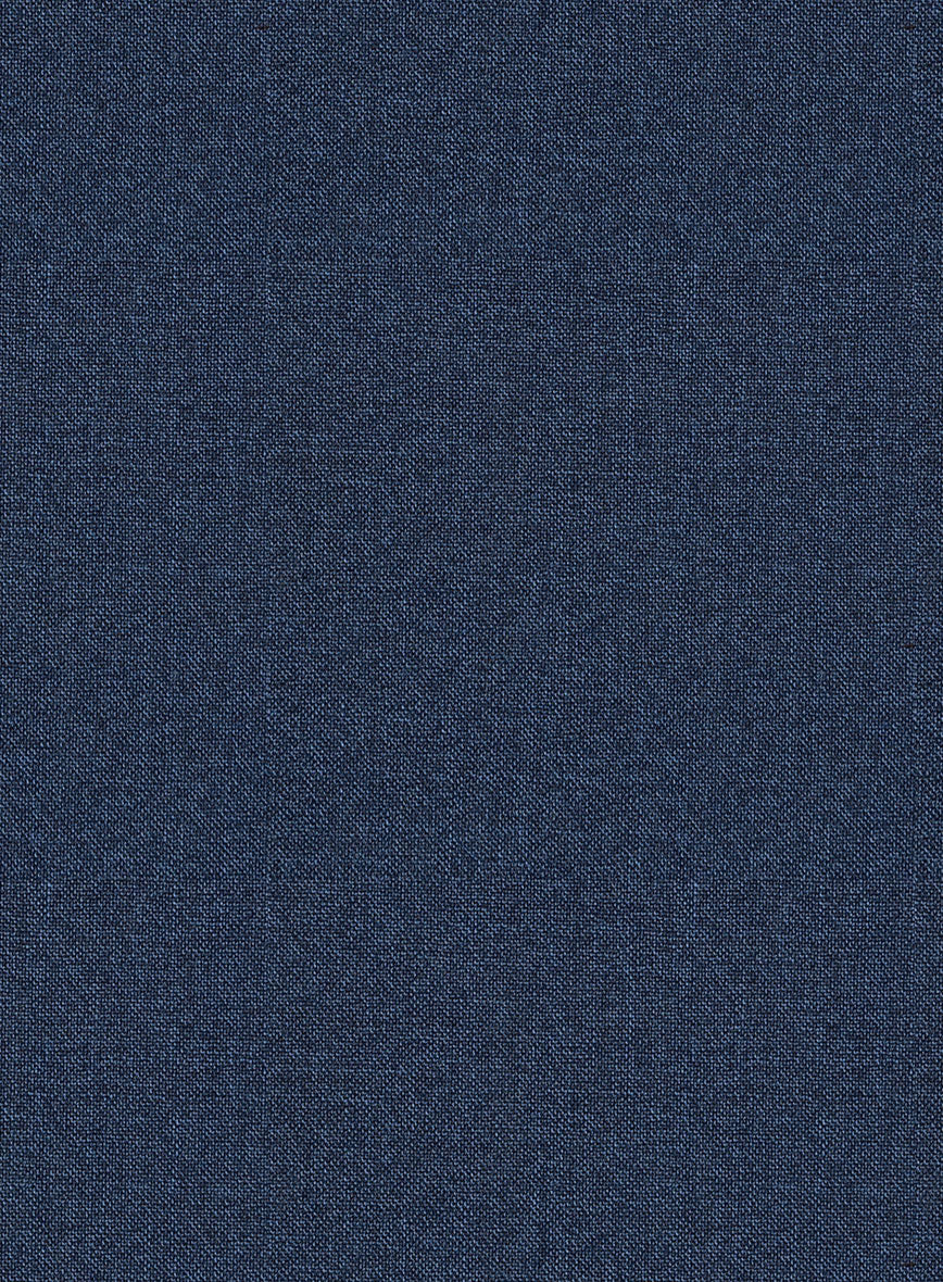 Scabal Nile Blue Wool Pants - Image 3