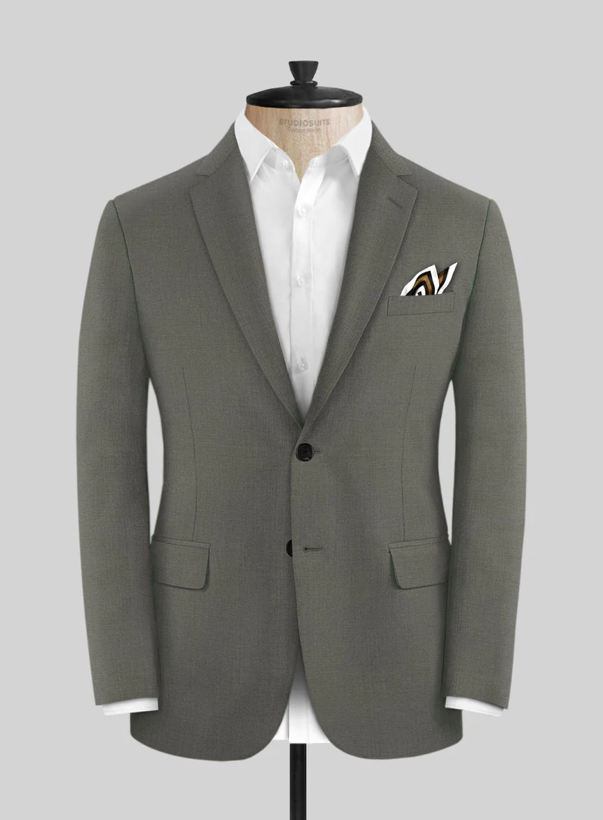 Scabal Olive Wool Suit - Image 3