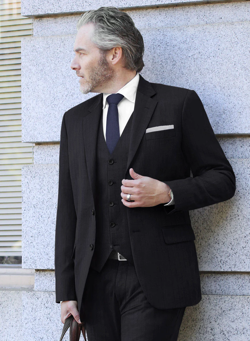 Scabal Pegico Stripe Blue Wool Jacket - Image 2
