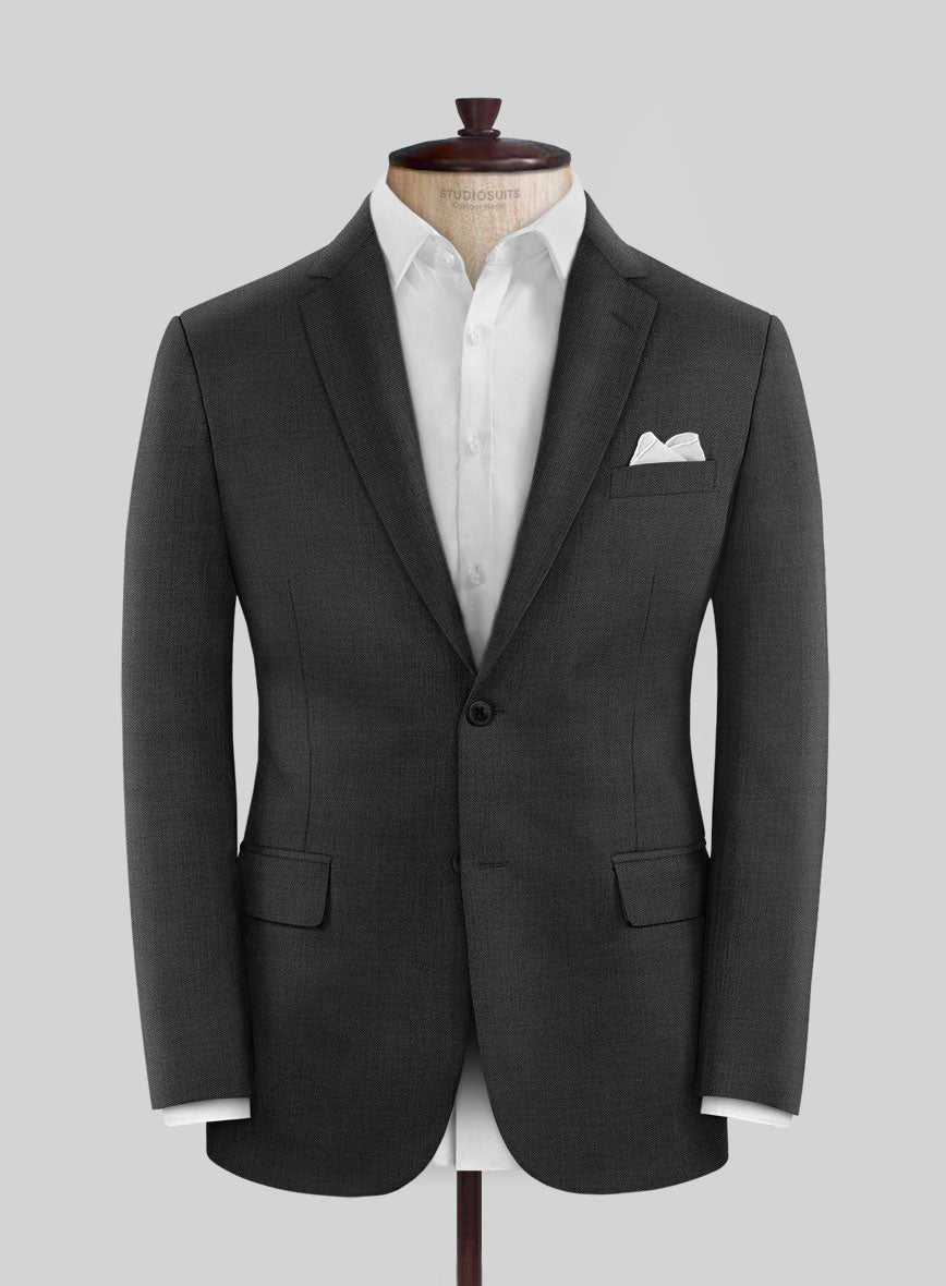 Scabal Perddi Black Wool Suit - Image 3