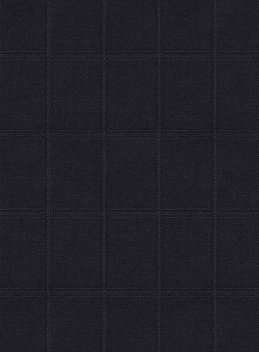Scabal Quiro Checks Black Wool Suit - Image 7