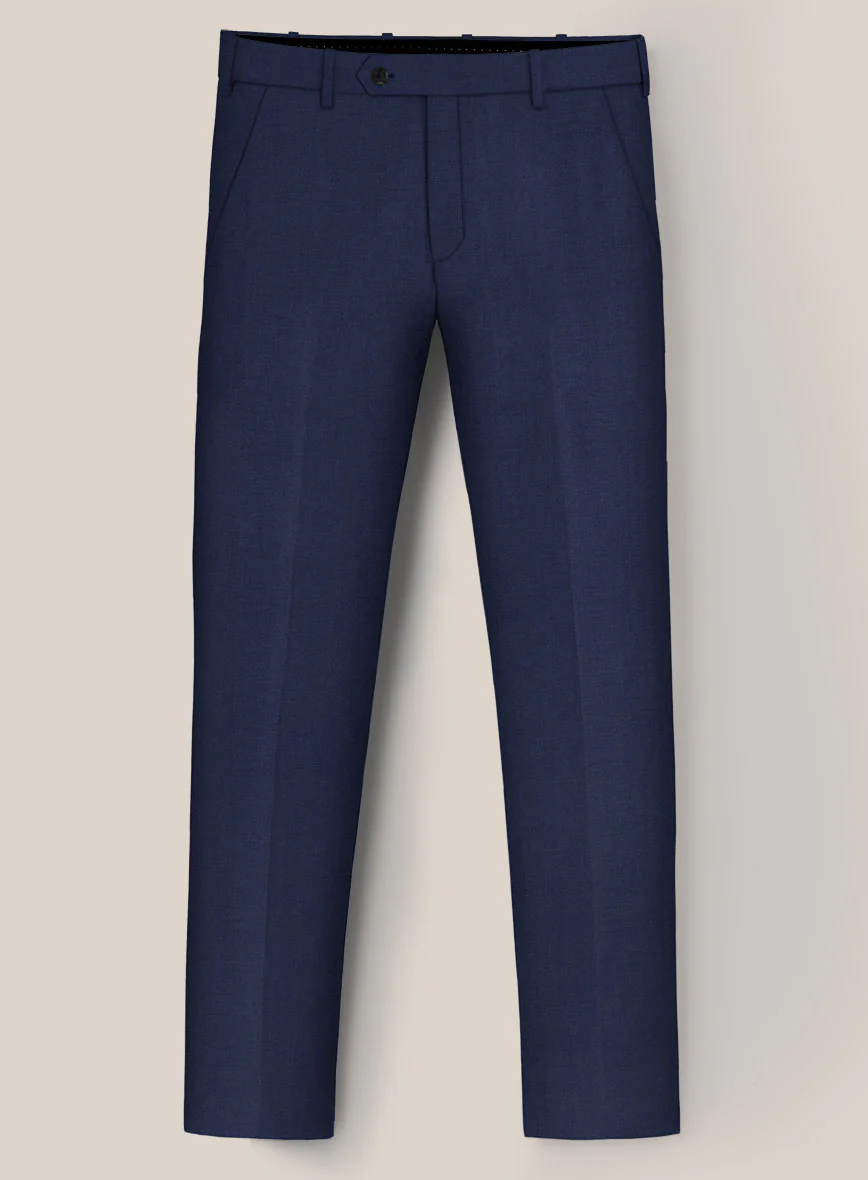 Scabal Regal Blue Wool Pants - Image 3