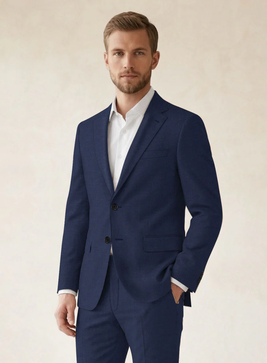 Scabal Regal Blue Wool Suit - Image 4