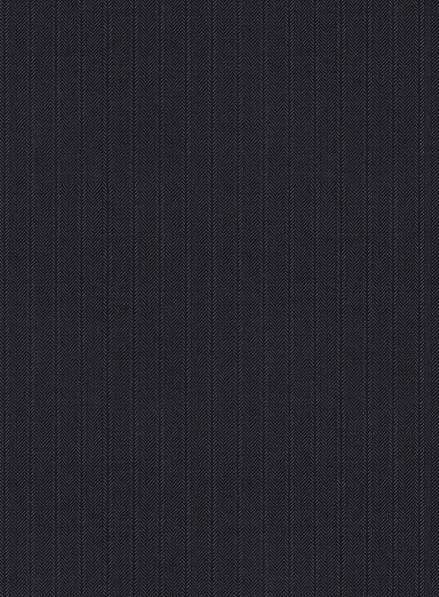 Scabal Rioli Stripe Blue Wool Jacket - Image 3