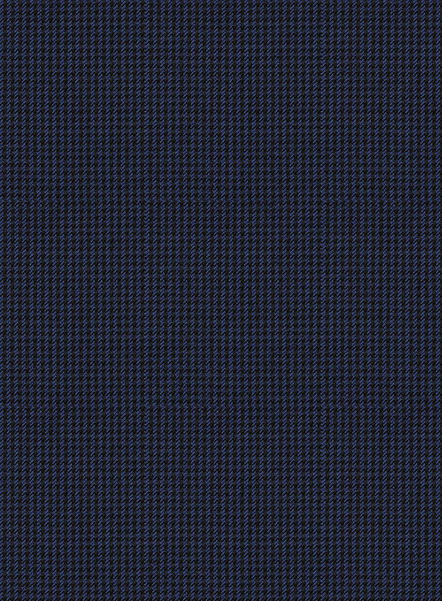 Scabal Rodol Houndstooth Blue Wool Suit - Image 7