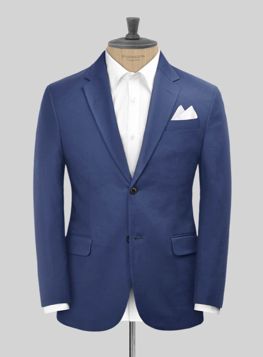 Scabal Royal Blue Cashmere Cotton Suit - Image 2