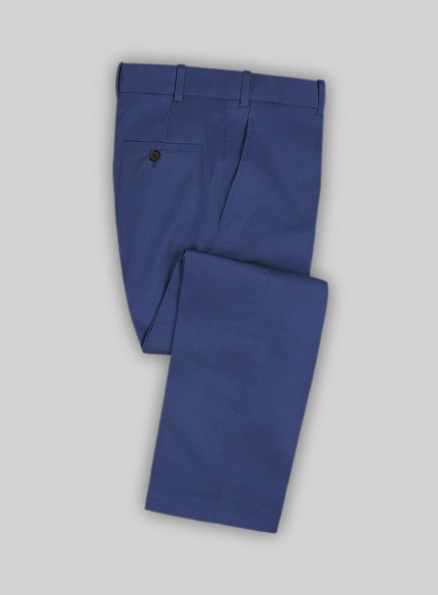 Scabal Royal Blue Cashmere Cotton Suit - Image 3