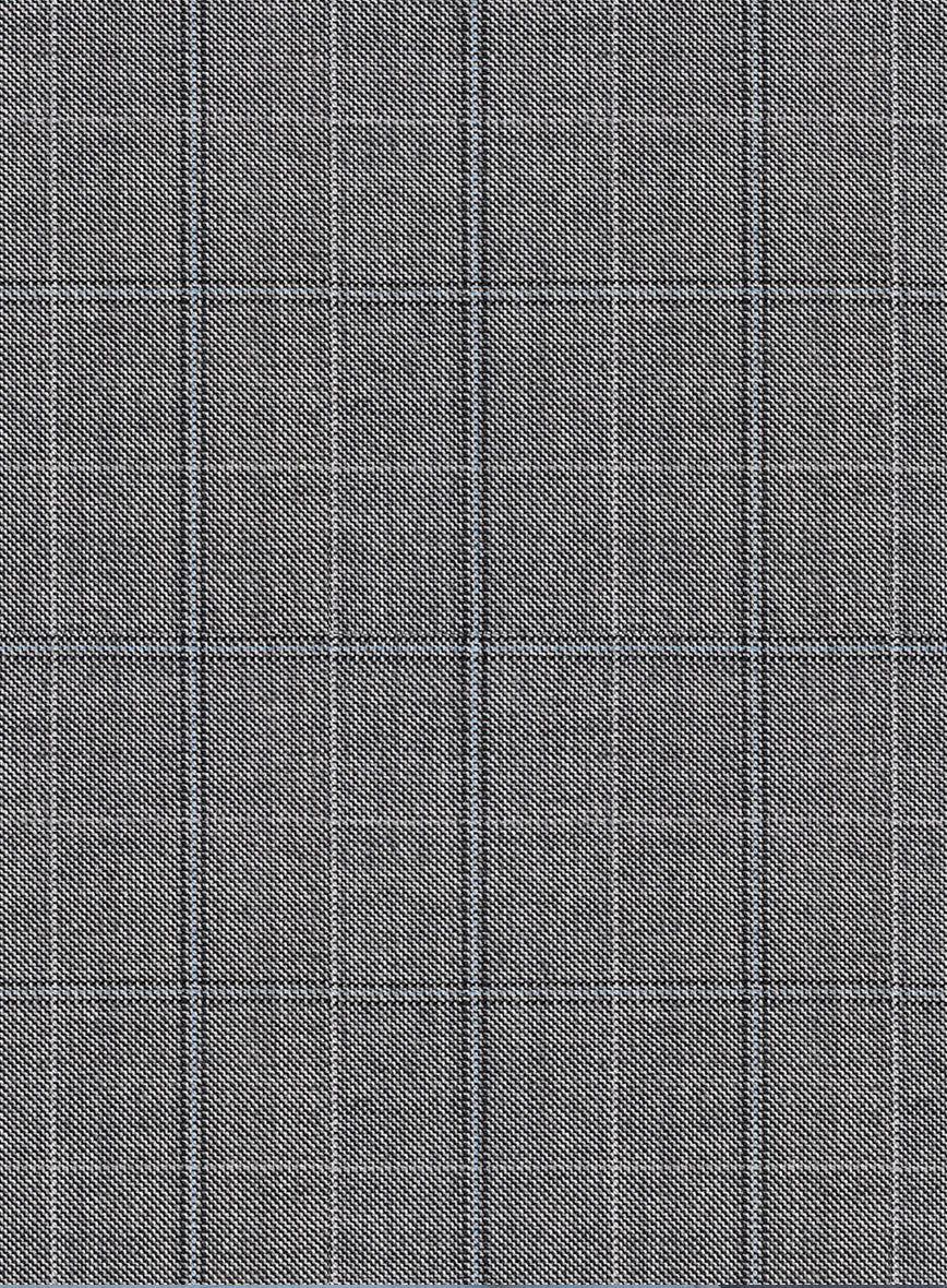 Scabal Sabo Checks Gray Wool Jacket - Image 3