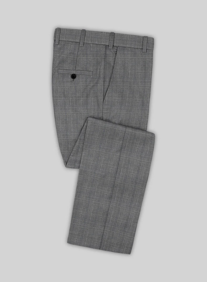 Scabal Sabo Checks Gray Wool Suit - Image 6
