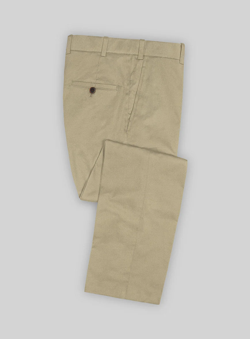 Scabal Sand Beige Cotton Stretch Suit - Image 3