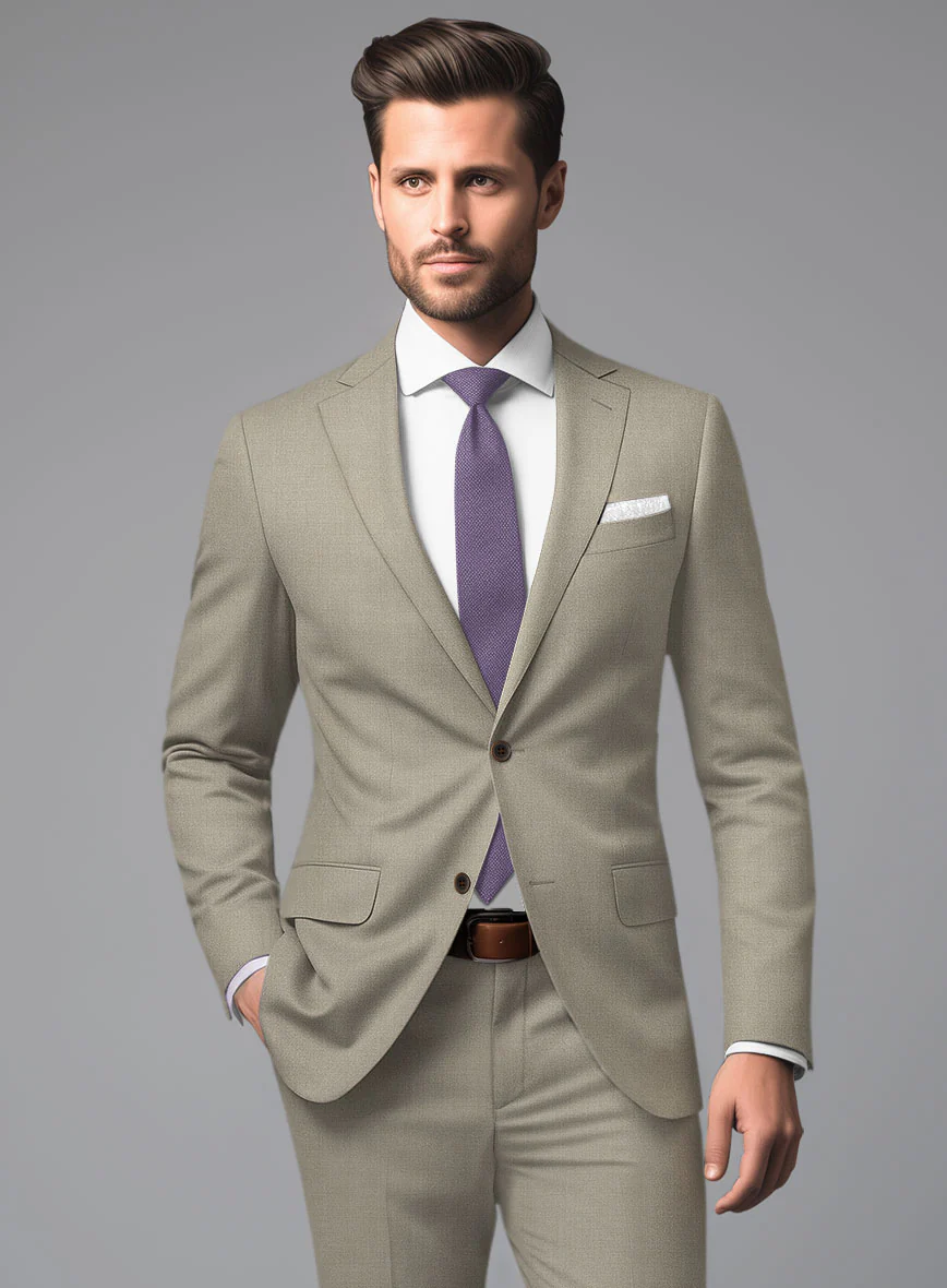Scabal Sandune Beige Wool Jacket - Image 2