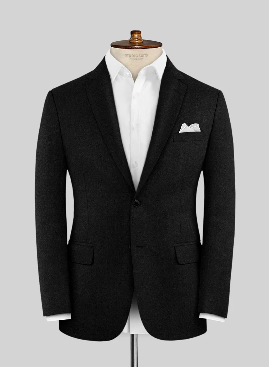 Scabal Sapphire Black Wool Suit - Image 3