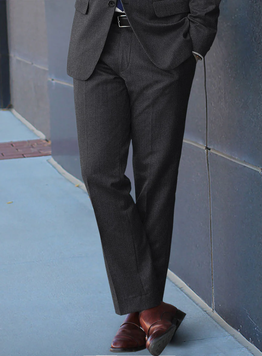 Scabal Sapphire Celmar Gray Wool Pants - Image 2