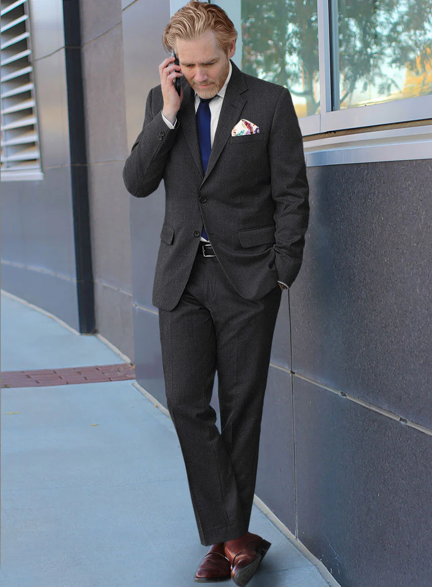 Scabal Sapphire Celmar Gray Wool Suit - Image 2