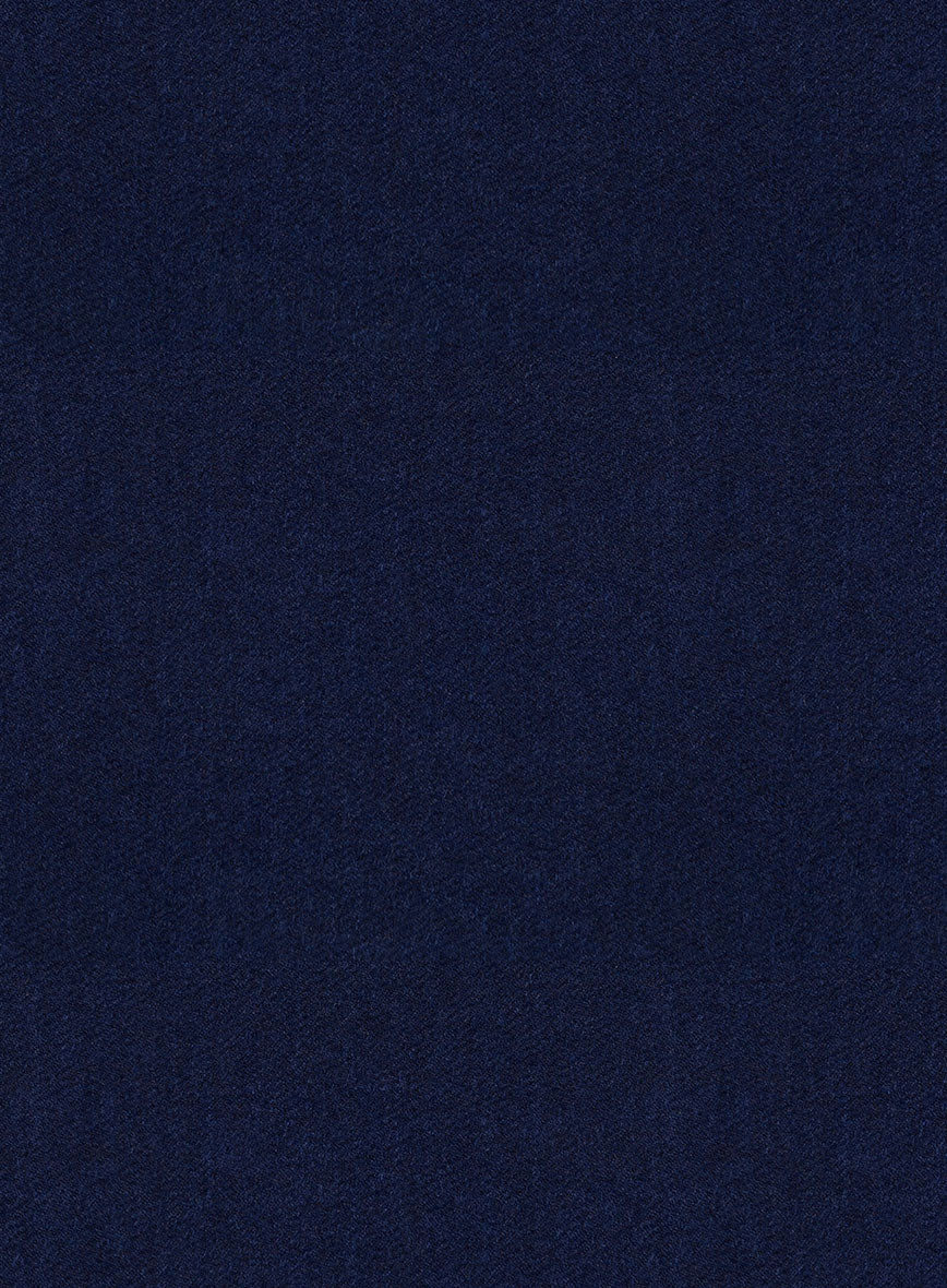 Scabal Sapphire Cobalt Blue Wool Pants - Image 3