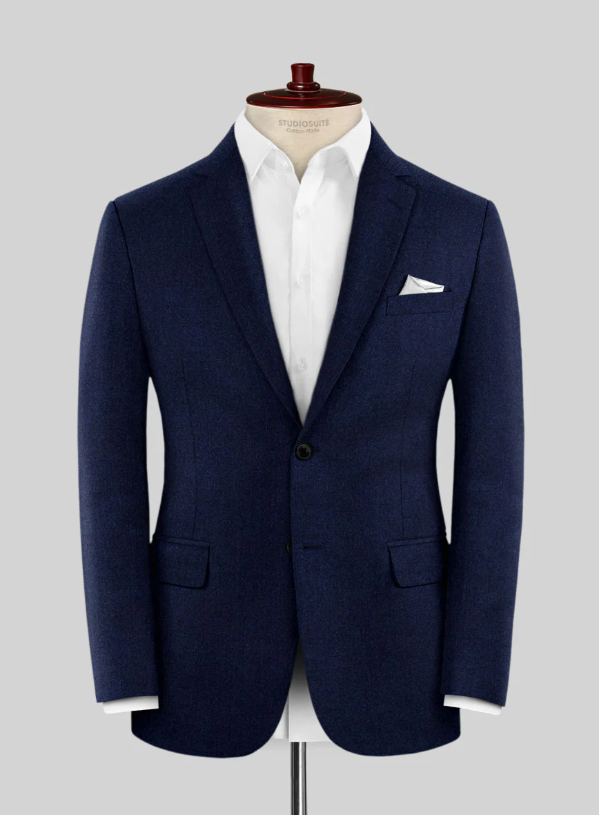 Scabal Sapphire Cobalt Blue Wool Suit - Image 3