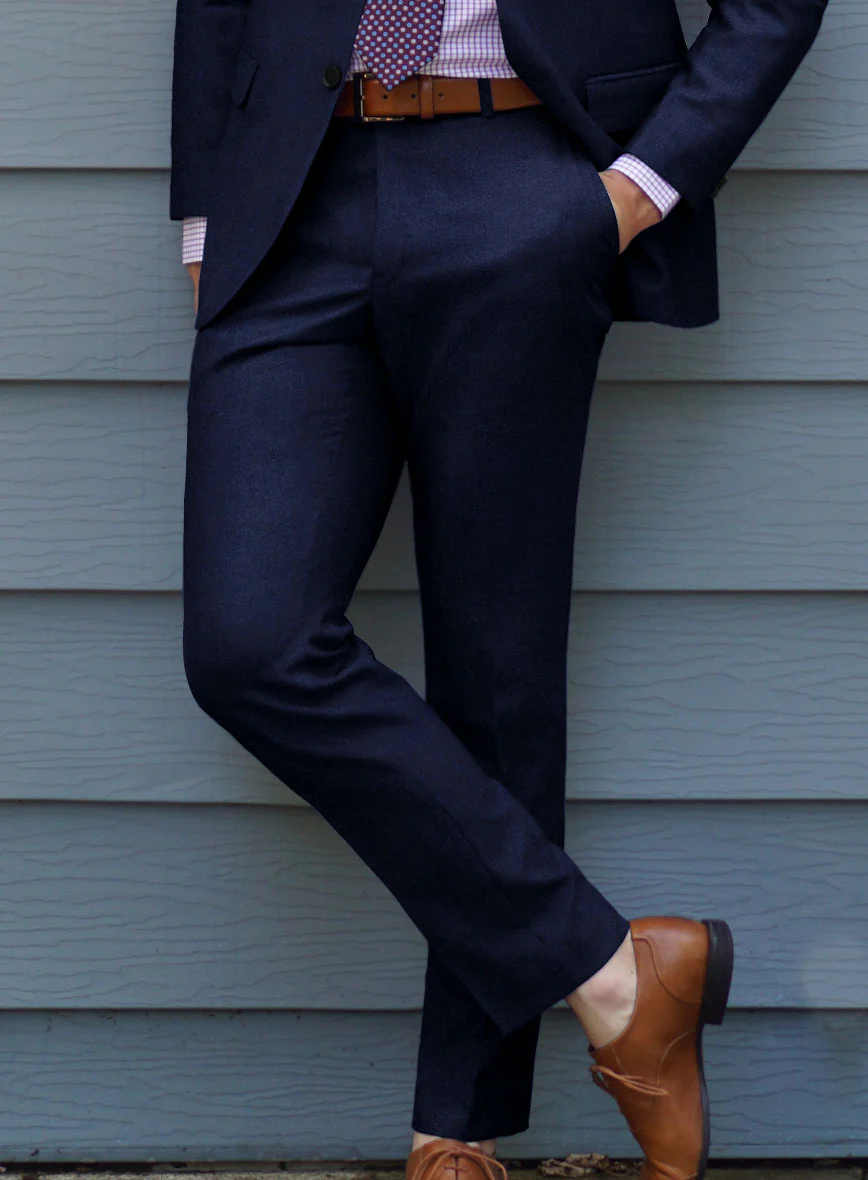 Scabal Sapphire Cobalt Blue Wool Suit - Image 4