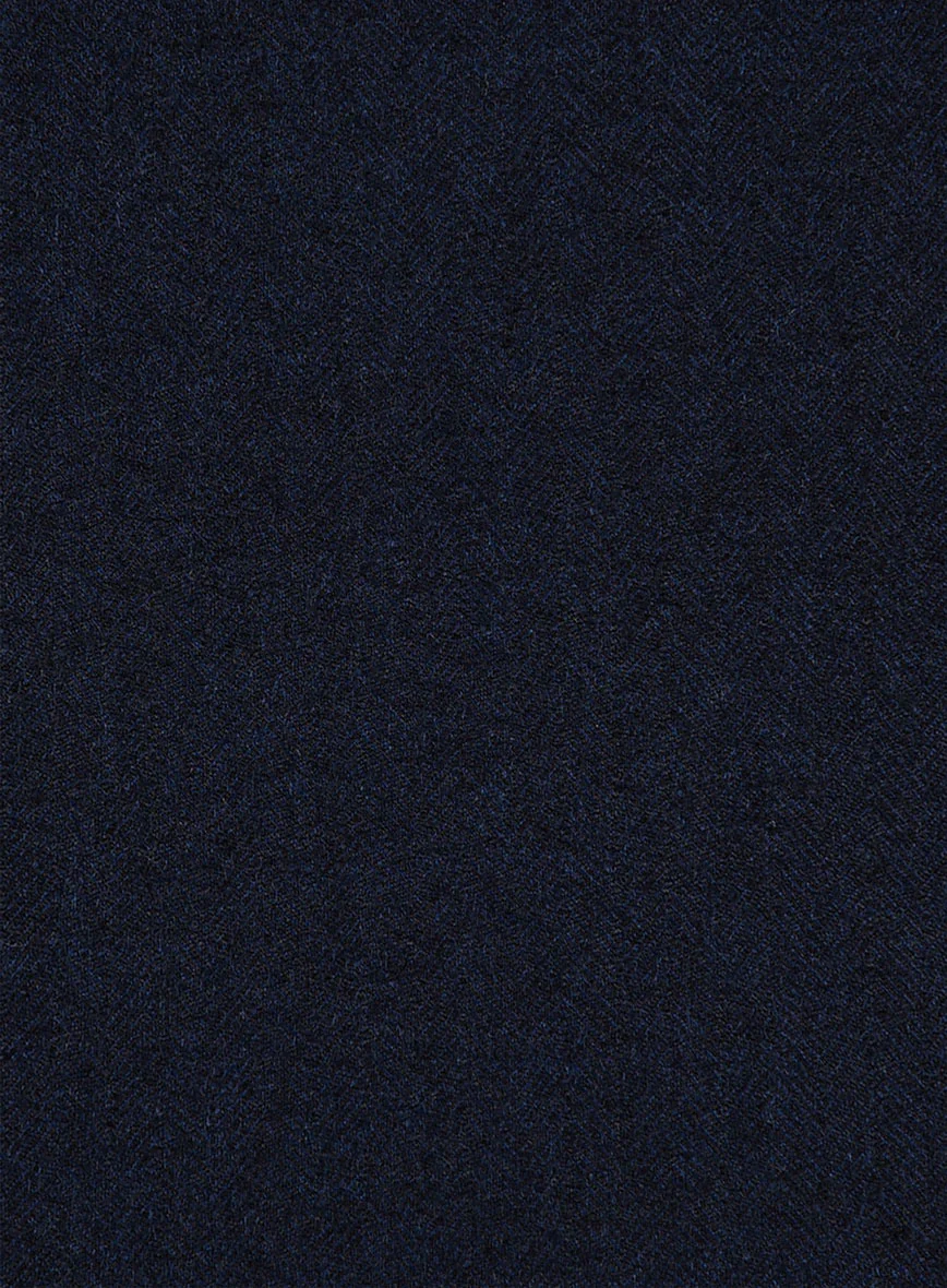 Scabal Sapphire Herringbone Blue Wool Jacket - Image 2