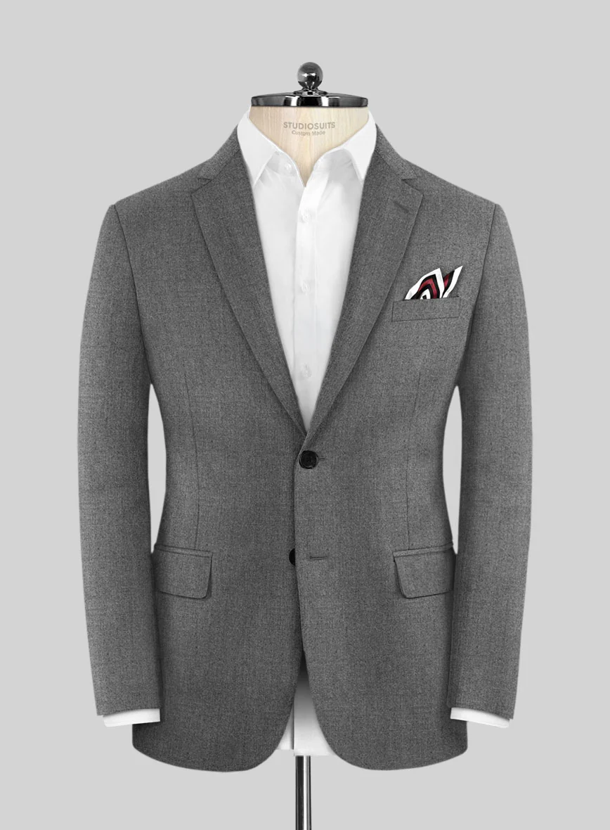 Scabal Sapphire Light Gray Wool Suit - Image 3