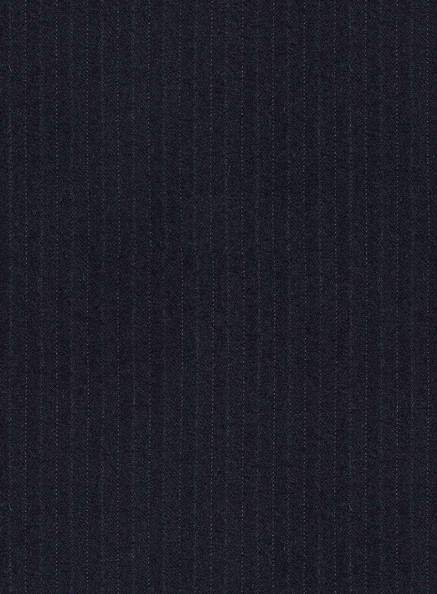 Scabal Sapphire Pinstripe Navy Wool Jacket - Image 2