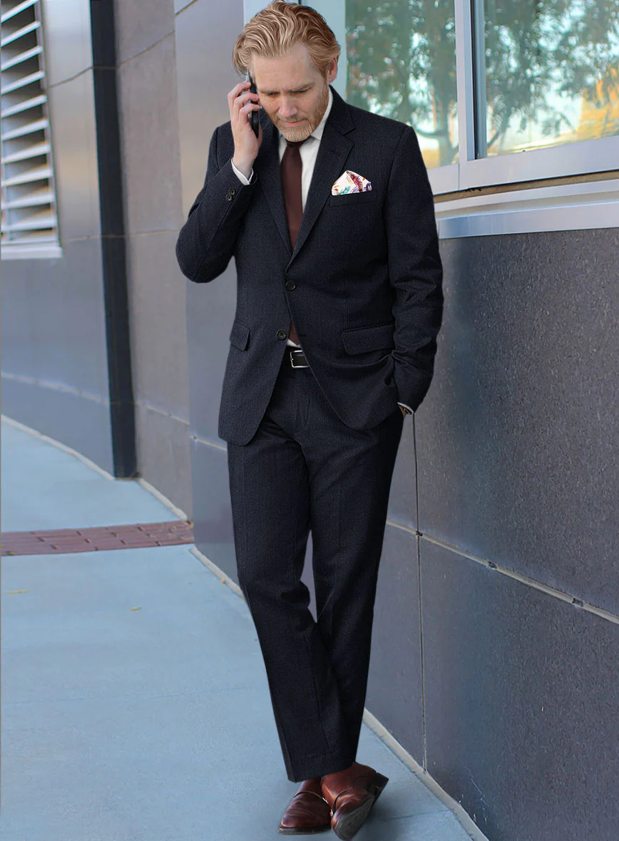 Scabal Sapphire Yaime Blue Wool Suit - Image 2