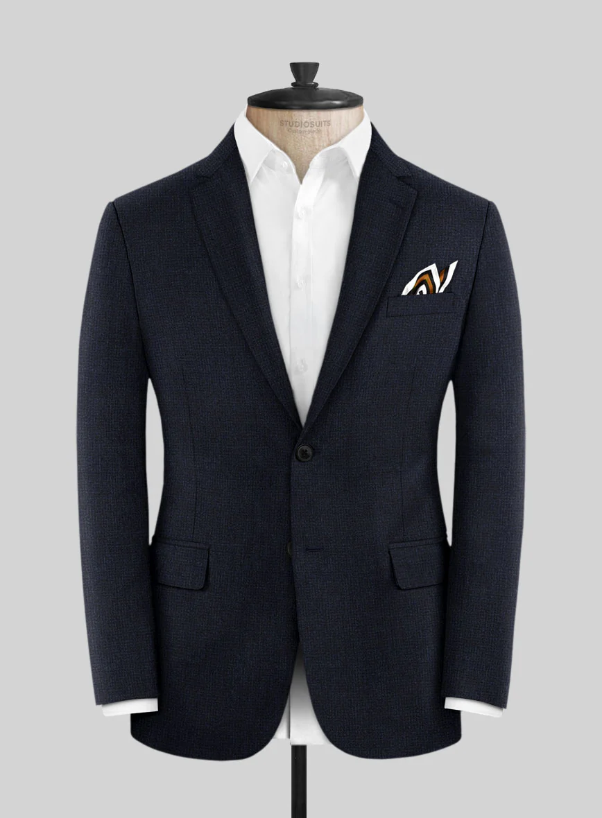 Scabal Sapphire Yaime Blue Wool Suit - Image 3