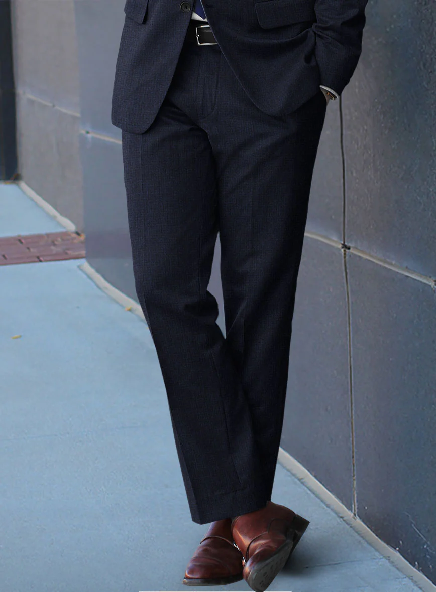 Scabal Sapphire Yaime Blue Wool Suit - Image 4