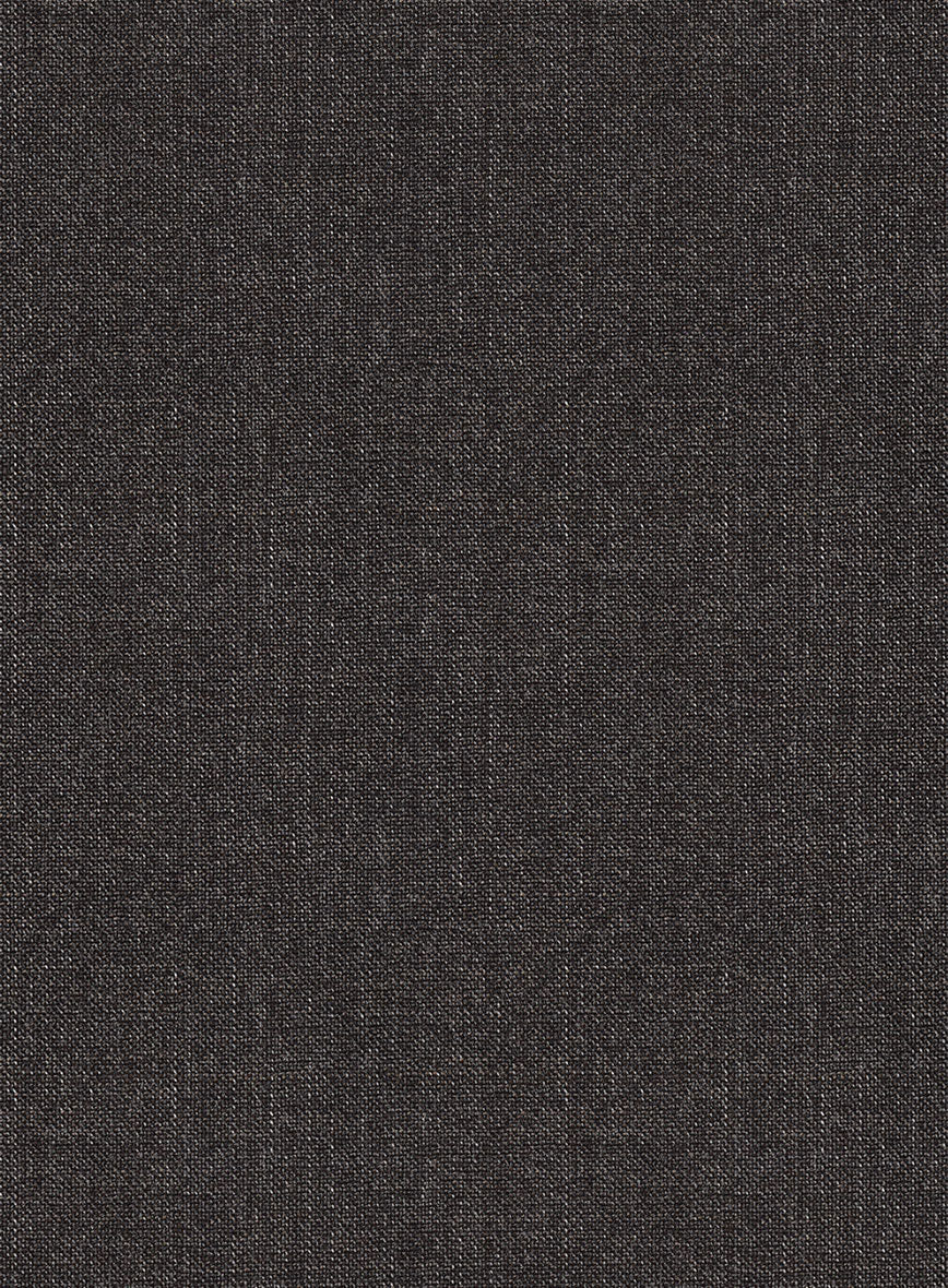 Scabal Sauri Brown Wool Pants - Image 2