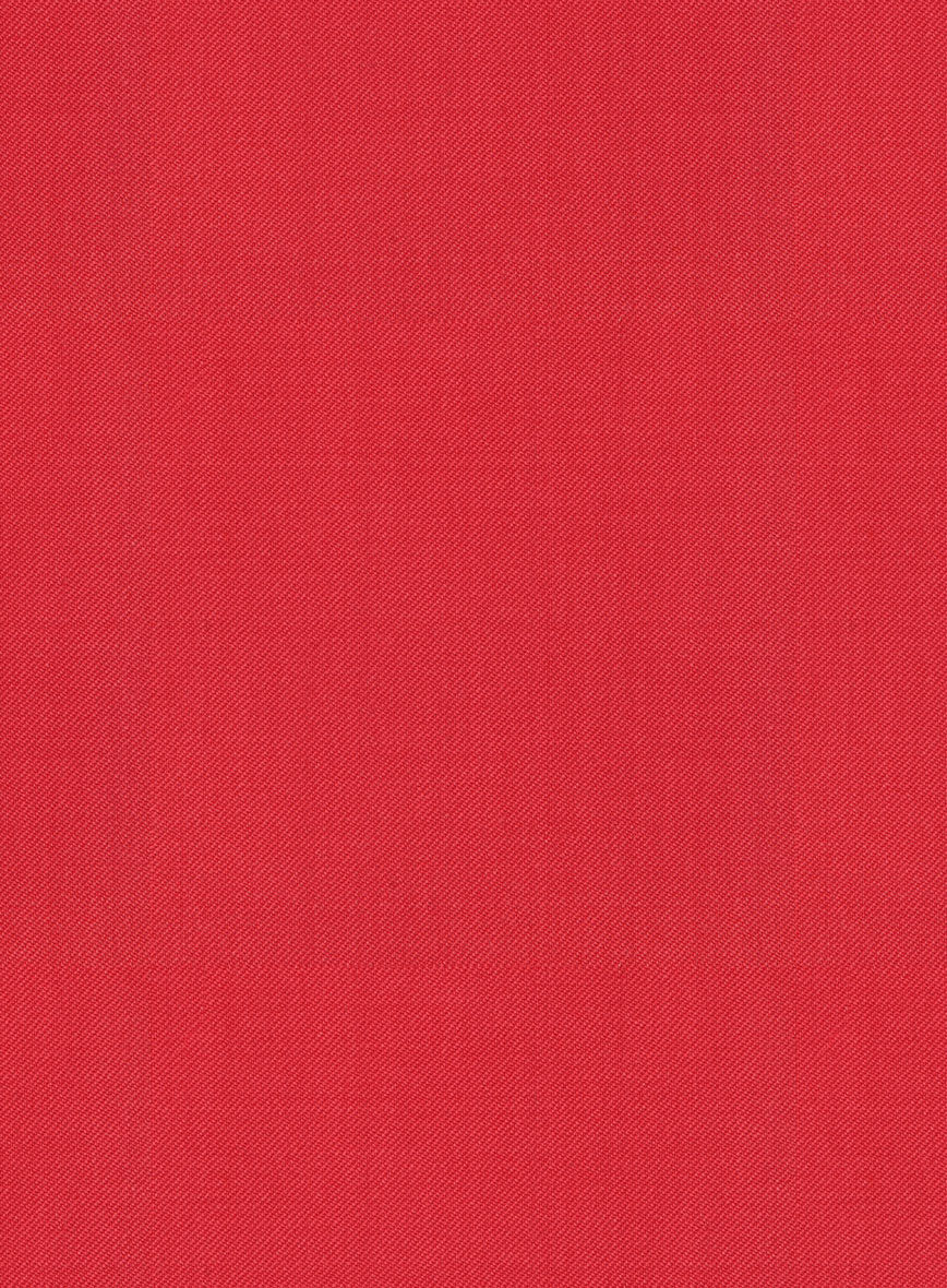 Scabal Scarlet Red Wool Suit - Image 7