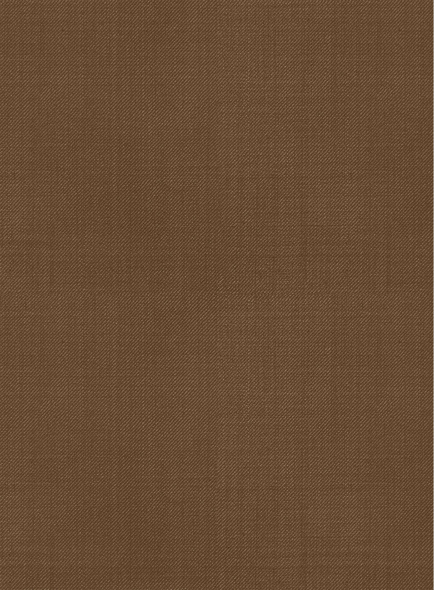 Scabal Sepia Brown Wool Pants - Image 4