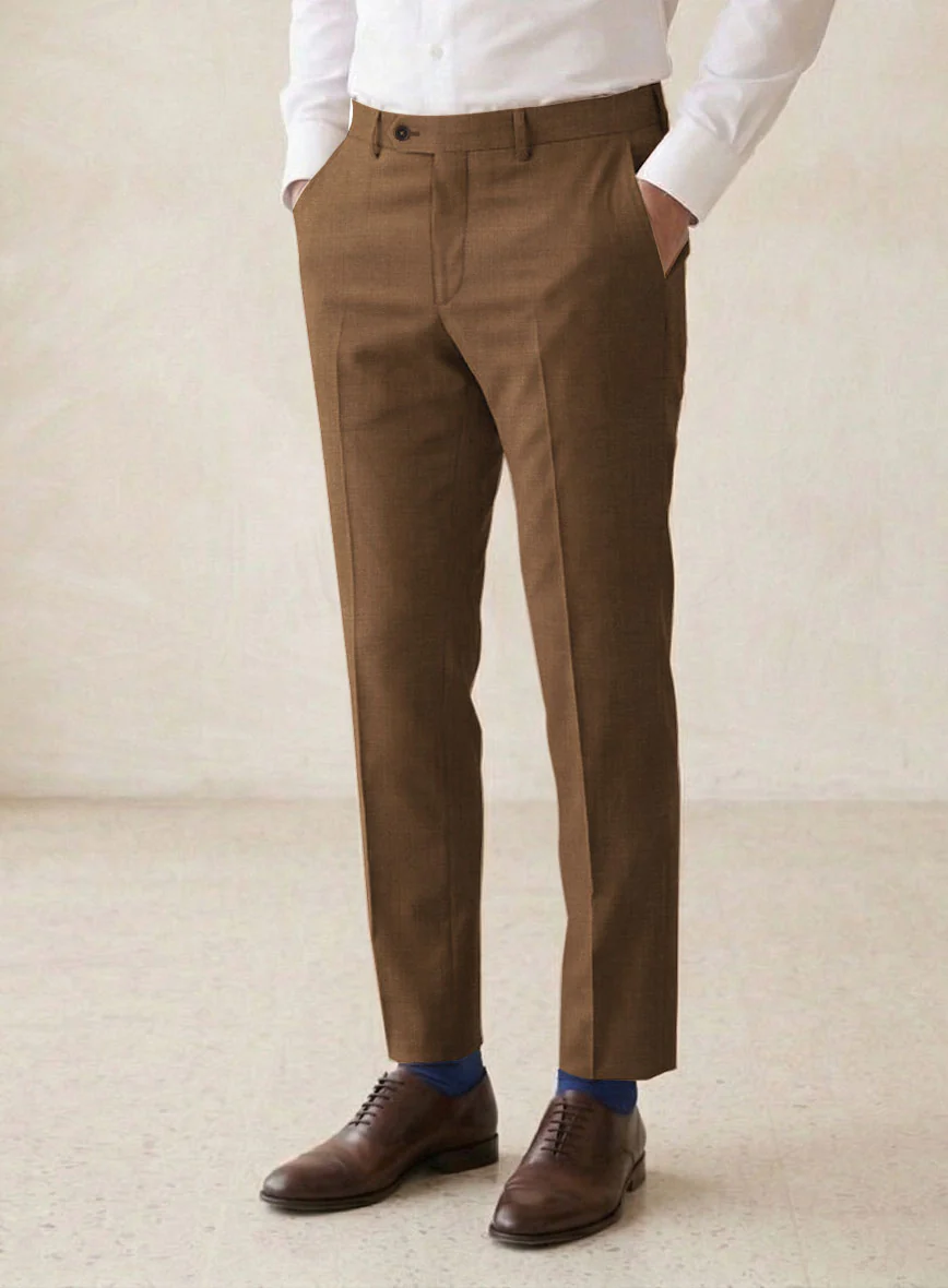 Scabal Sepia Brown Wool Suit - Image 6