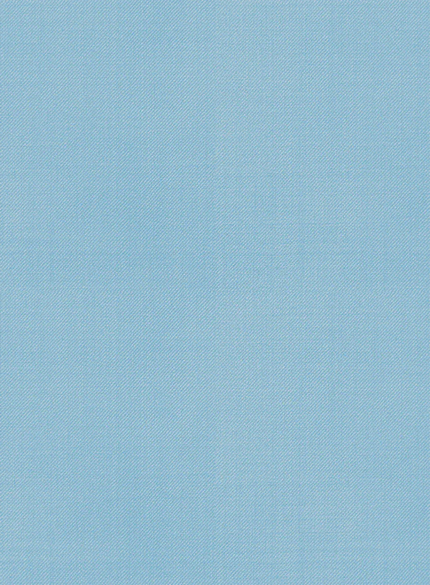Scabal Sky Blue Wool Suit - Image 7