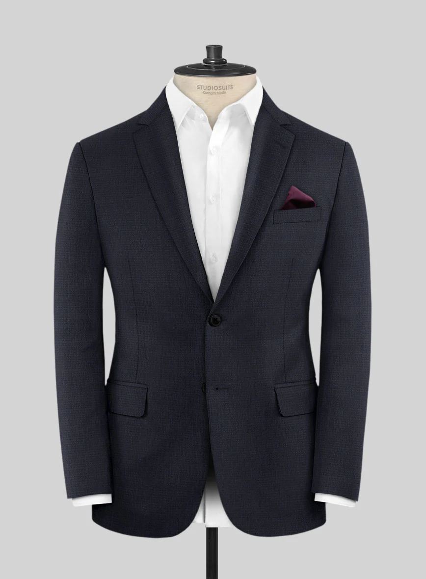Scabal Tedra Blue Wool Suit - Image 3