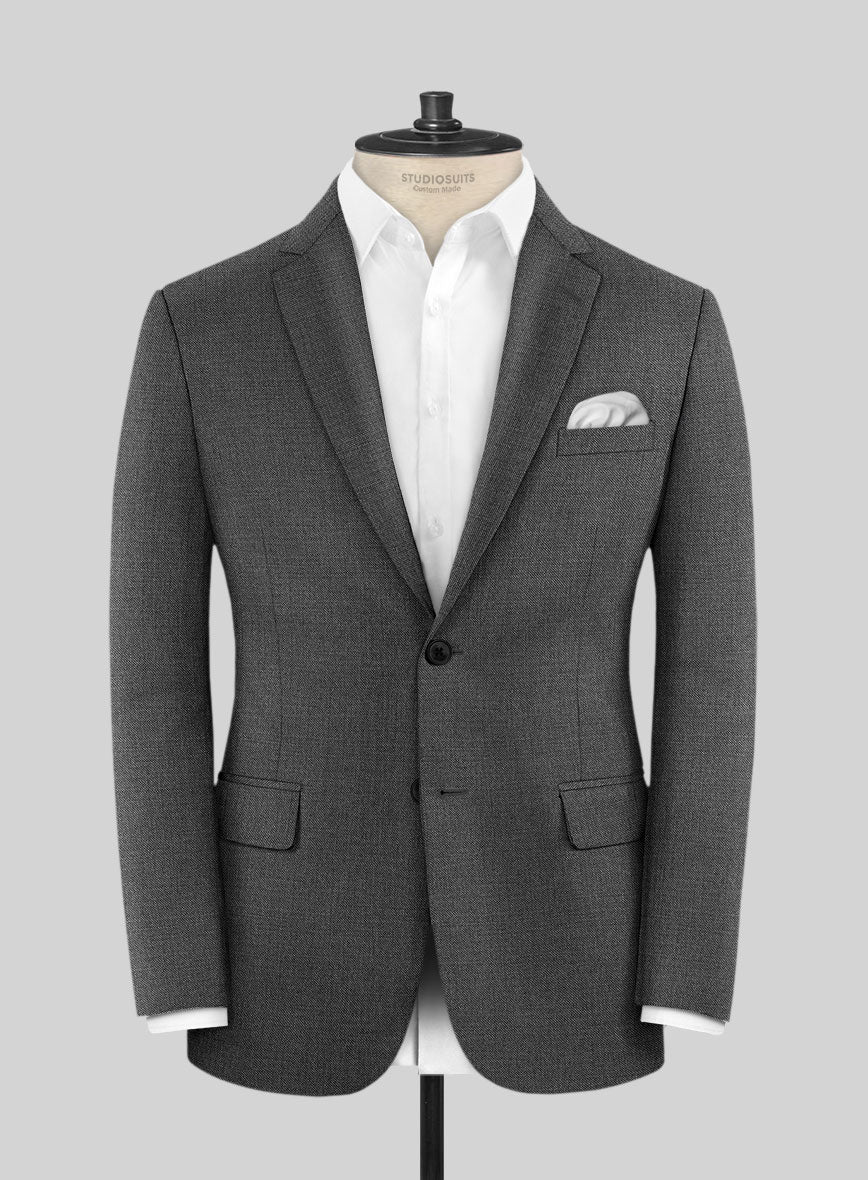 Scabal Tierra Twill Gray Wool Suit - Image 3