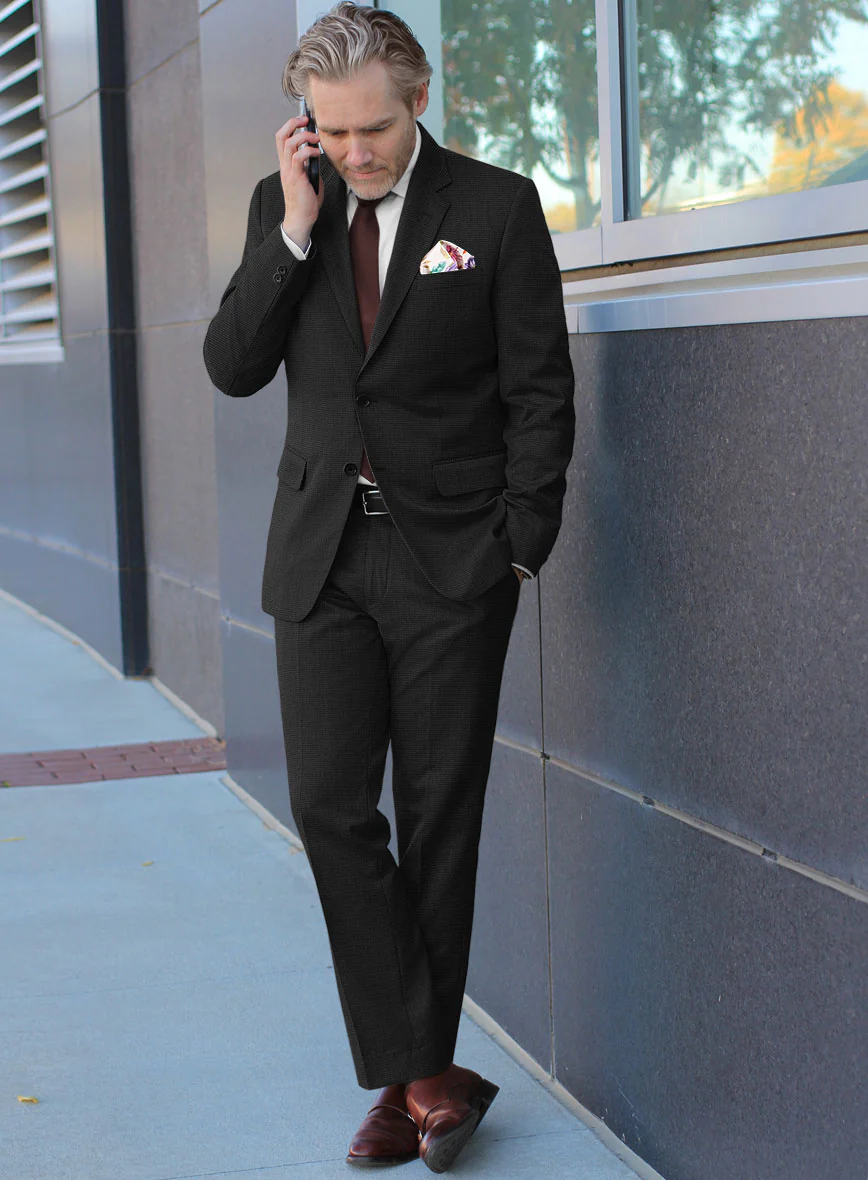 Scabal Tolno Black Wool Suit - Image 2