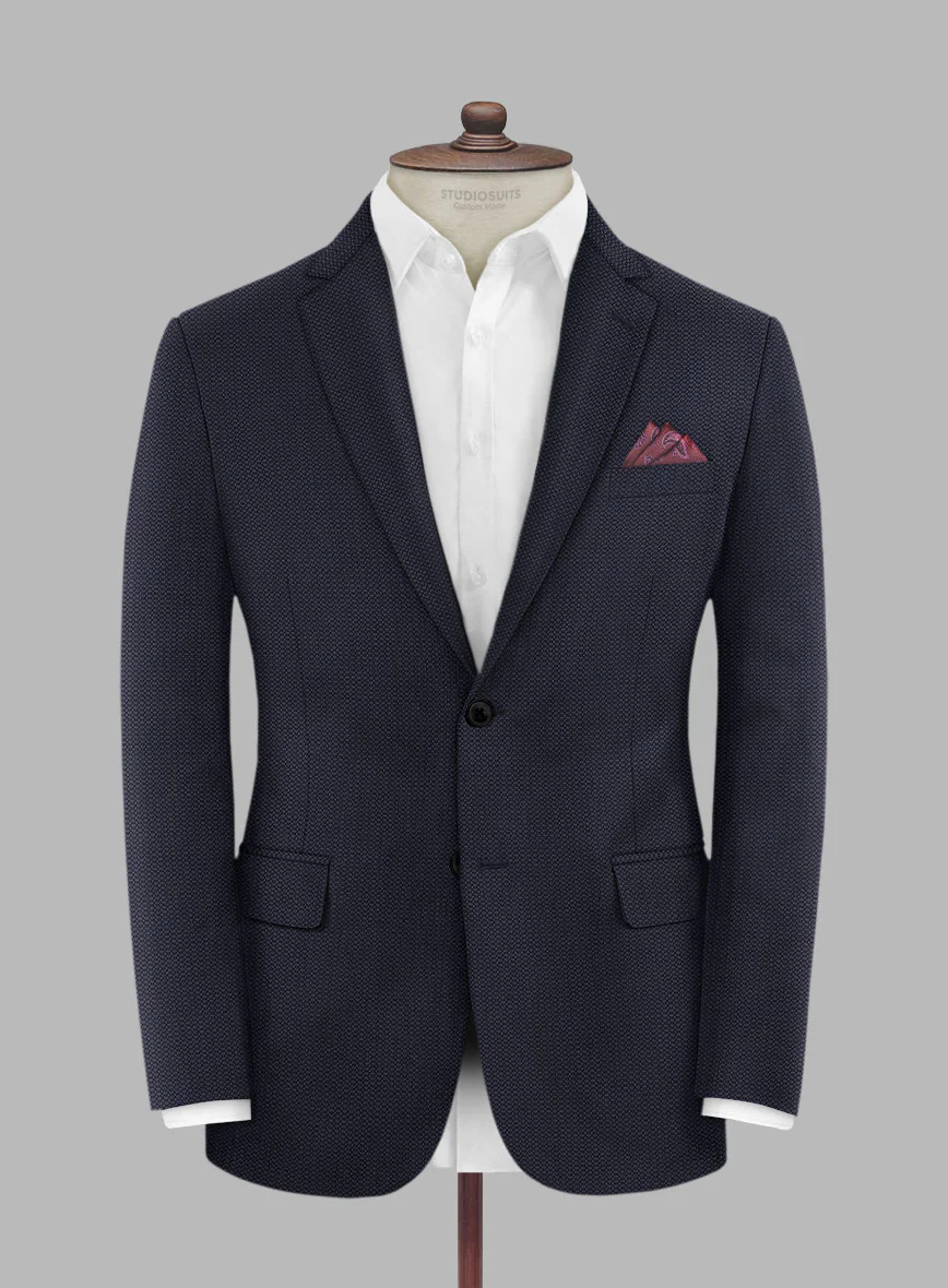 Scabal Tornado Blasi Blue Wool Suit - Image 3