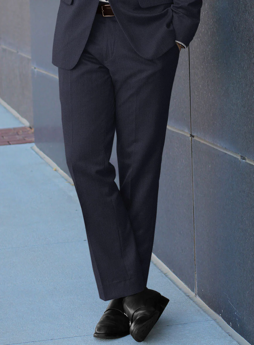 Scabal Tornado Blasi Blue Wool Suit - Image 4