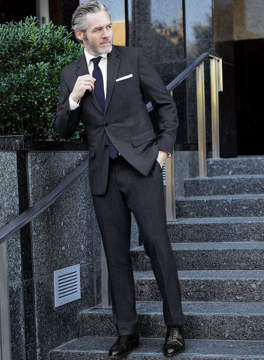 Scabal Tornado Glen Blue Wool Suit - Image 2