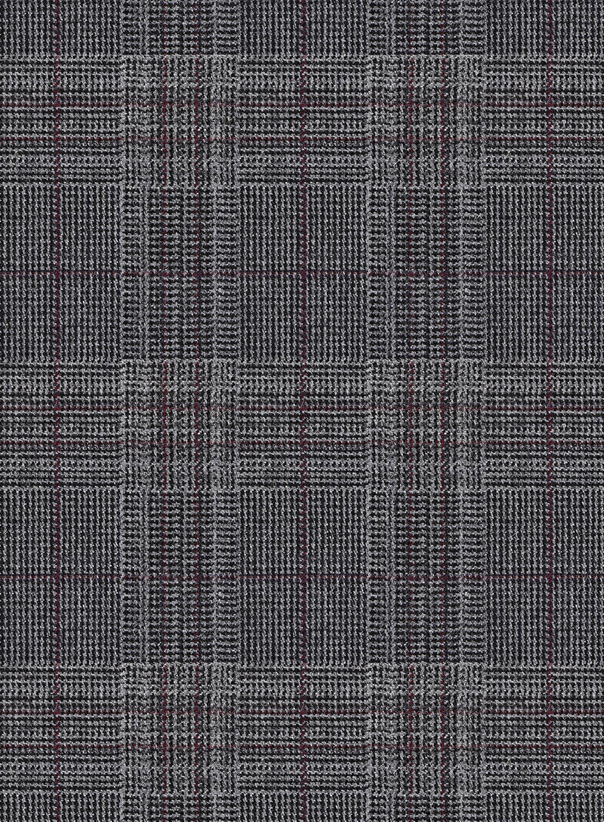 Scabal Tornado Glen Gray Wool Suit - Image 6